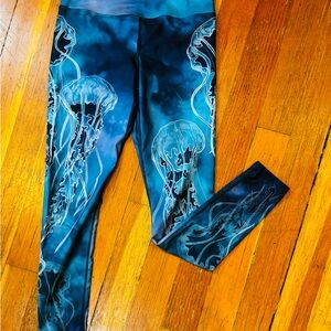 EAGLEROCK Werkshop yoga/ compression leggings- jellyfish